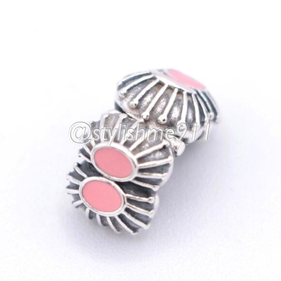Rare Authentic PANDORA Pink Enamel Clip - 790578EN24 - Picture 8 of 15